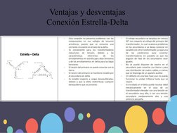 Ventajas y desventajas 
Conexión Estrella-Delta 
