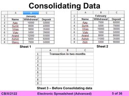 Advanced Electronic Spreadsheet Notes | PDF | Spreadsheet | Hyperlink