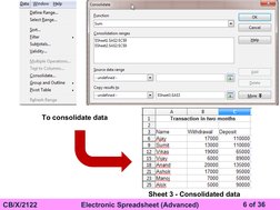 Advanced Electronic Spreadsheet Notes | PDF | Spreadsheet | Hyperlink