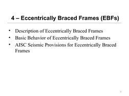 Seismic Design of Eccentrically Braced Frames | PDF | Beam (Structure ...