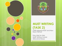 MUET Writing Task 2 Guide | PDF | Essays | Reading Comprehension