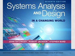 Systems Analysis and Design in A Changing World, 7th Edition - Chapter ...