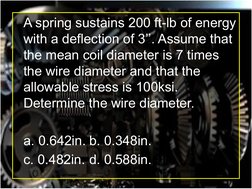 Spring De Problems Spring Design Problems and Solutions | PDF | Mechanical Engineering ...