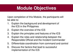 Basic ICS Training Module Overview | PDF | Incident Command System ...