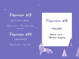 Understanding Filipinism Examples | PDF | Linguistics | Languages