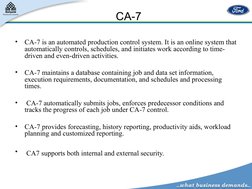 Ca7 Mainframe Understanding CA-7 in Mainframe | PDF | Software Engineering | Computer ...