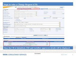 TCS Change Request Process Guide | PDF | Computer Engineering | Software