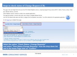 TCS Change Request Process Guide | PDF | Computer Engineering | Software