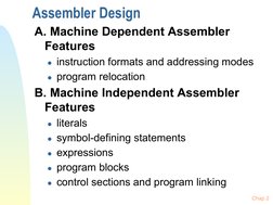 Machine Dependent Assembler Features | PDF | Assembly Language ...