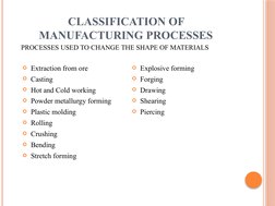 Comprehensive Guide to Manufacturing Processes | PDF | Welding ...