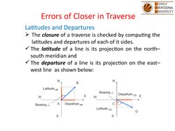 Closing Error in Traverse Surveying | PDF | Compass | Surveying