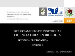 SUBSECRETARÍA DE EDUCACIÓN SUPERIOR
DIRECCIÓN GENERAL DE EDUCACIÓN SUPERIOR 
TECNOLÓGICA
INSTITUTO TECNOLÓGICO DE ALTAMIRA
Al