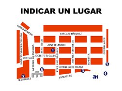 INDICAR UN LUGAR 
