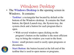 Introduction to Microsoft Windows Basics | PDF | Window (Computing ...