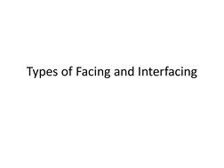 Types of Facings and Interfacings Explained | PDF | Seam (Sewing) | Sewing
