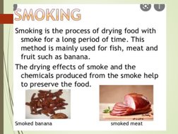 Smoking as a Food Preservation Method | PDF | Smoking (Cooking) | Food ...