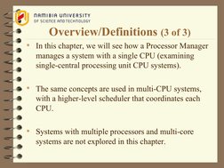 Chapter 4 - Processor Management | PDF | Scheduling (Computing ...