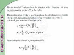 Effectiveness Factor Deriving Effectiveness Factor in Catalysis | PDF | Reaction Rate ...