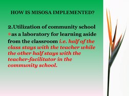 MISOSA Framework for Alternative Education | PDF | Teachers | Learning