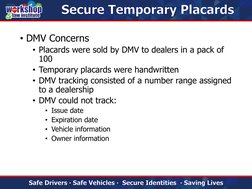 Nevada Secure Temporary Placard Overview | PDF | Department Of Motor ...
