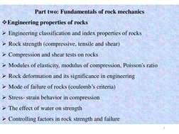 Engineering Properties of Rocks | PDF | Strength Of Materials | Rock ...