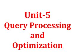Query Processing and Optimization Steps | PDF | Parsing | Databases