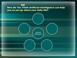    HW
How Do You Think Artificial Intelligence can help 
you as you go about your daily life?
Artificial 
Intelligence
