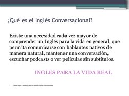 Curso de Inglés Conversacional Básico | PDF