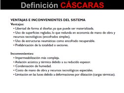 Definición CÁSCARAS
