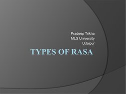 Types of Rasa in Natyashastra | PDF | Subjective Experience ...