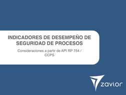 Indicadores de Seguridad API RP 754 | PDF | Negocios | Informática