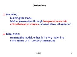 10 
Definitions 
K.FEKI 
