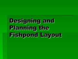 Fish Pond Layout and Design Guide | PDF | Water | Pond