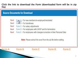 Click the link to download the Form (downloaded form will be in zip 
file)