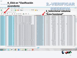 10
3_Seleccionar columna 
“Área funcional”
4_Click en “Clasificación 
ascendente
2.-VERIFICAR 
RESERVA

