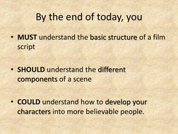 Introduction to Script Writing Basics | PDF | Screenwriting | Screenplay