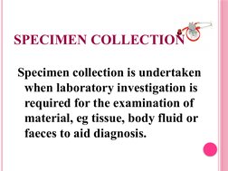 Specimen Collection Techniques Overview | PDF | Medical Specialties ...