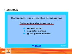 MANUTENÇÃO
 DEFINIÇÃO
Vídeo 2
