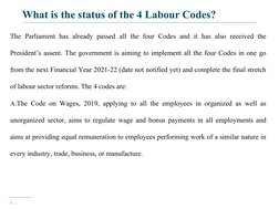 Overview of India's New Labour Codes | PDF | Employment | Wage