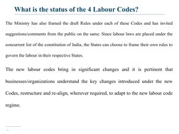 Overview of India's New Labour Codes | PDF | Employment | Wage