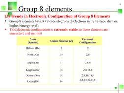Properties of Group 8 Elements | PDF | Sets Of Chemical Elements ...