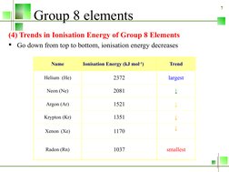 Properties of Group 8 Elements | PDF | Sets Of Chemical Elements ...