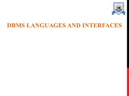 DBMS Languages and Interfaces Overview | PDF | Databases | Software