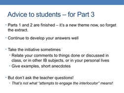 IB English B Oral Assessment Guide | PDF