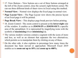 Components of the Excel Window | PDF | Microsoft Excel | Spreadsheet