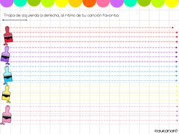 Traza de izquierda a derecha, al ritmo de tu canción favorita
