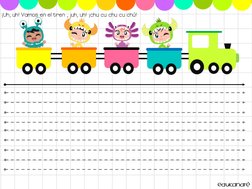 ¡Uh, uh! Vamos en el tren , ¡uh, uh! ¡chu cu chu cu chú!
