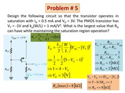 MOSFET Problem Set and Solutions | PDF | Field Effect Transistor ...