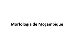 Morfologia de Moçambique
