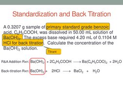 Back Titration in Chemistry Analysis | PDF | Titration | Chemistry